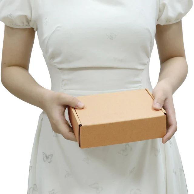 Alt view image 4 of 7 - 40 Pack 7x5x2 inch Small Shipping Boxes, Brown Mailing Boxes Tuck Top, Quick Fold, Easy Assemble, Shape Well, Single Corrugated, DIY Cardboard, Phone, Card Shipping, Business Packaging