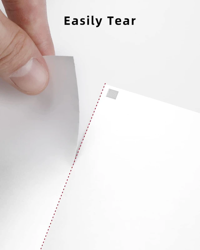 Alt view image 6 of 7 - Folded Thermal Printer Paper 8.5×11 for M08F M08D M832 M832D 200Pcs Inkless Portable Printer Paper for Continuous Printing, Compatible with TATTMUSE A285M, Gloryang, NDYIN N80 M834, US Letter