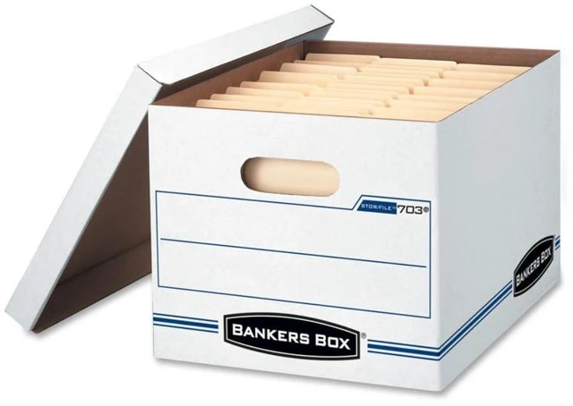 Alt view image 2 of 3 - 6-Pack Basic Duty File Storage Boxes with Lids, Letter/Legal, STOR/FILE, (57036-04)