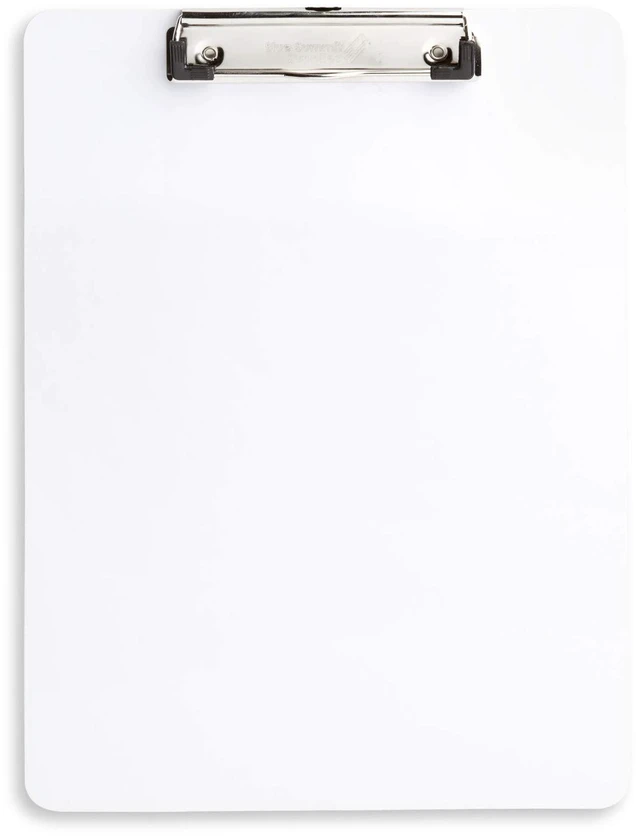 Alt view image 7 of 7 - 30 Dry Erase Clipboards, Whiteboard, Letter Size 9 x 12.5 in, Whiteboard and Dry Erase Board Front, Low Profile Clip, Hanging Loop, for Classrooms, Bulk 30 Pack