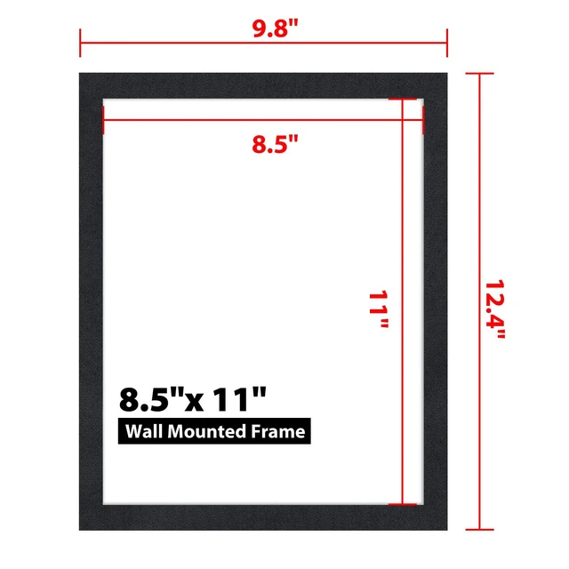 Alt view image 3 of 7 - 8.5"x 11" Self Adhesive Magnetic Sign Holder, Double Sided Window Magnetic Display Frame with Clear PVC and Strong Magnetic for Office,Home,Store,Door,Glass,Wall Display Frame(Black,20Pack)