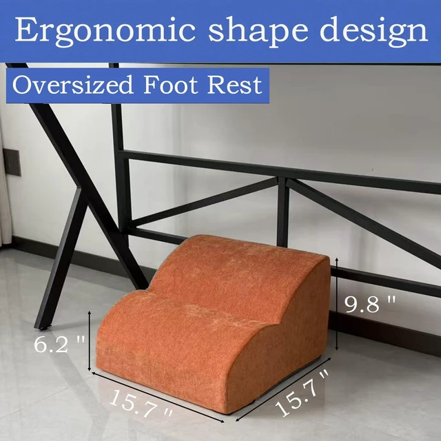 Alt view image 2 of 7 - Foot Rest for Under Desk at Work.Multifunctional 3-Tier Foot Stool With Washable Footrest.For Under Desk,Office Chair Gaming Chair & Sofa,Leg Elevation Pillow,supports Posture