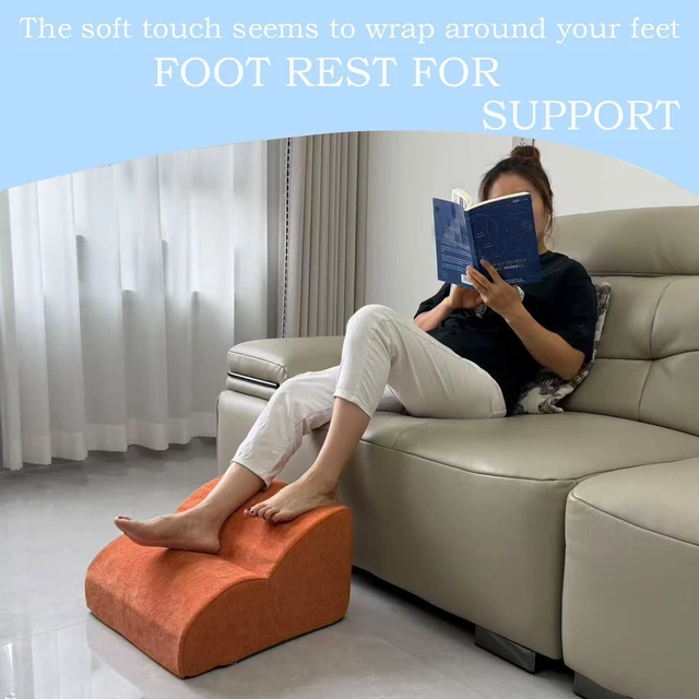 Alt view image 6 of 7 - Foot Rest for Under Desk at Work.Multifunctional 3-Tier Foot Stool With Washable Footrest.For Under Desk,Office Chair Gaming Chair & Sofa,Leg Elevation Pillow,supports Posture