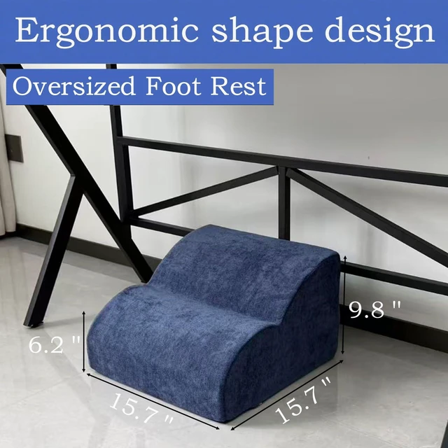 Alt view image 2 of 7 - Foot Rest for Under Desk at Work.Multifunctional 3-Tier Foot Stool With Washable Footrest.For Under Desk,Office Chair Gaming Chair & Sofa,Leg Elevation Pillow,supports Posture