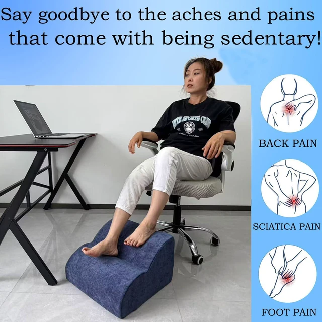 Alt view image 4 of 7 - Foot Rest for Under Desk at Work.Multifunctional 3-Tier Foot Stool With Washable Footrest.For Under Desk,Office Chair Gaming Chair & Sofa,Leg Elevation Pillow,supports Posture