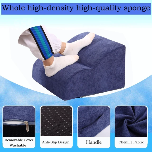 Alt view image 3 of 7 - Foot Rest for Under Desk at Work.Multifunctional 3-Tier Foot Stool With Washable Footrest.For Under Desk,Office Chair Gaming Chair & Sofa,Leg Elevation Pillow,supports Posture