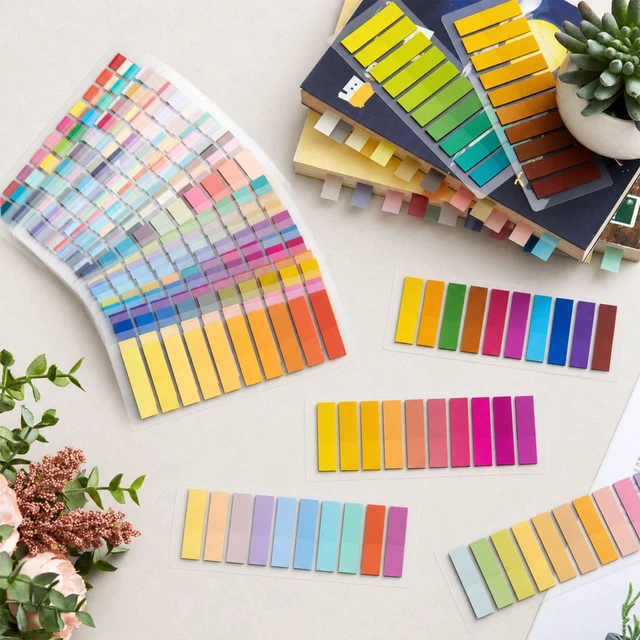 Alt view image 2 of 7 - 16000 Pcs Annotation Tabs, 80 Color Writable Sticky Tabs for Book Self-adhesive Index Tabs Feature a Transparent Writable Design for Annotating Books, Bible Pages, Journals and Study Notes