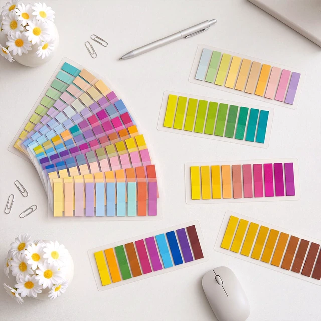 Alt view image 5 of 7 - 16000 Pcs Annotation Tabs, 80 Color Writable Sticky Tabs for Book Self-adhesive Index Tabs Feature a Transparent Writable Design for Annotating Books, Bible Pages, Journals and Study Notes