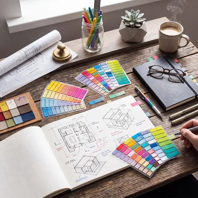 Alt view image 6 of 7 - 16000 Pcs Annotation Tabs, 80 Color Writable Sticky Tabs for Book Self-adhesive Index Tabs Feature a Transparent Writable Design for Annotating Books, Bible Pages, Journals and Study Notes