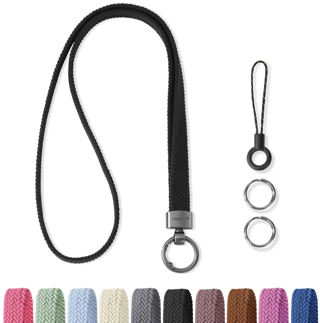 Main image of Cute Lanyards for ID Badges Keys Stretchy Lanyard for Teachers Badge Lanyard for Women, Neck Lanyards for Keys, Long, Thin, Stretchy, Ideal Key Lanyard for Teachers, Nurses & Office Women