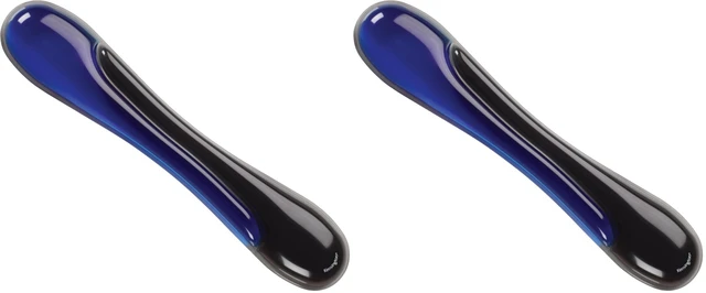 Main image of Duo Gel Wrist Rest for Keyboard, Wrist Pad for Keyboard, Ergonomic Keyboard Wrist Pad, Computer Keyboard Pad with Wrist Support, Cooling Gel, Non-Skid Backing, Blue K62397AM, 19" x3.7