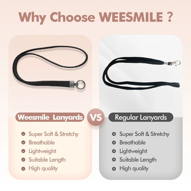Alt view image 5 of 7 - Cute Lanyards for ID Badges Keys Stretchy Lanyard for Teachers Badge Lanyard for Women, Neck Lanyards for Keys, Long, Thin, Stretchy, Ideal Key Lanyard for Teachers, Nurses & Office Women