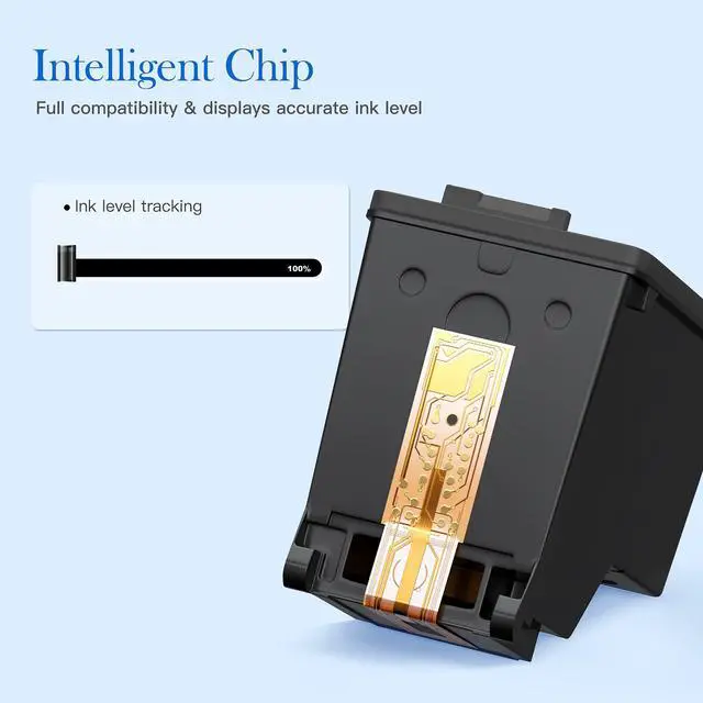 Alt view image 5 of 7 - 62XL Ink Cartridges Black for HP Ink 62 XL for HP 62 Black Ink Cartridge Work with HP Envy 7640 7645 5660 5540 5544 5640 7644 OfficeJet 200 250 280 OfficeJet 5740 5741 5745 8040 Series (2-Black)