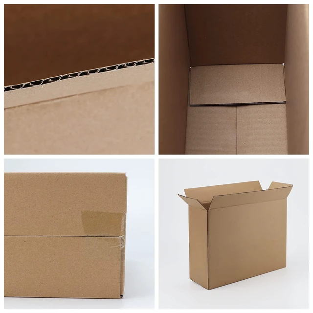 Alt view image 2 of 7 - Shipping Boxes 12x9x4, Cardboard Shipping Mailing Box for Packaging, 25 Packs Corrugated Cardboard Boxes for Small Business, Easy Assemble for Shipping Packing Mailing Bulk