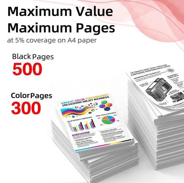Alt view image 3 of 7 - 245XL 246XL Ink Cartridge Replacement for Canon PG 245 CL 246 XL Combo Pack Black Color for Cannon Pixma MX490 MX492 MG2522 TR4520 TR4500 TS3122 TS3322 MG2520 MG2500 MG3022 TS3320 TR4522 TS3300 MG2922