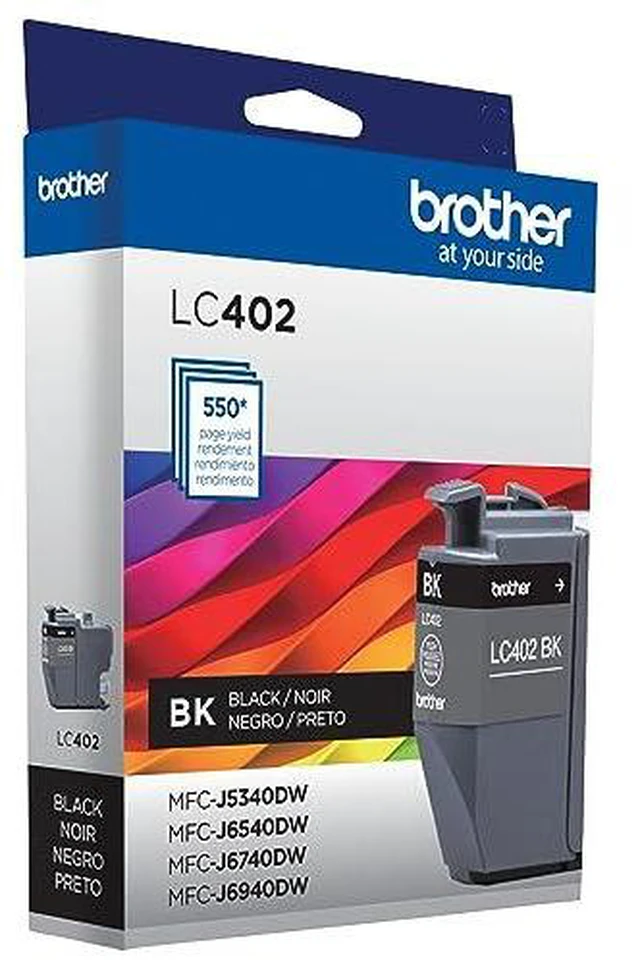Alt view image 7 of 7 - Genuine LC402BK Standard Yield Black Ink Cartridge