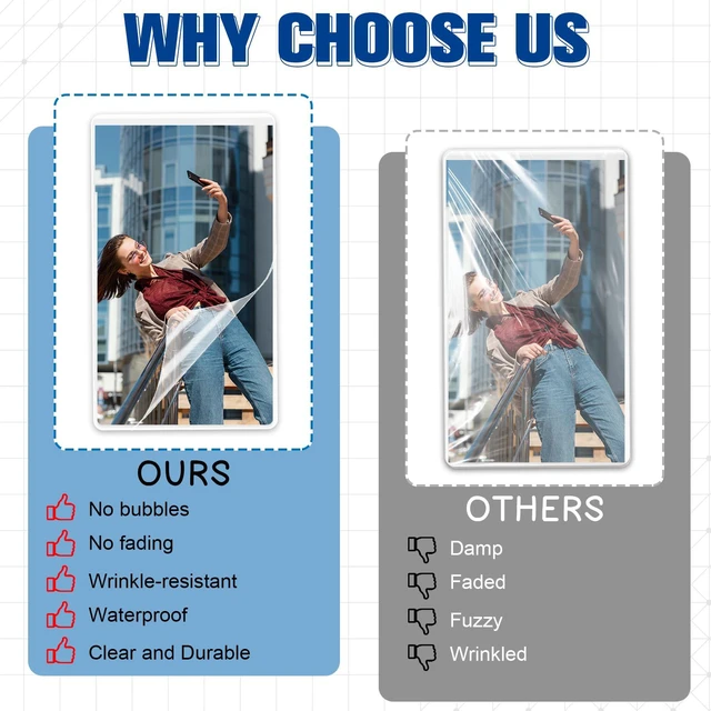 Alt view image 5 of 7 - 1000 Pack 5mil 2.3x3.7 Thermal Laminating Pouches Badge Laminate Pouches Clear Laminated Luggage Tags Printable Laminator Pouches for Business Permits Cards Hold 2x3.5 in Business Card