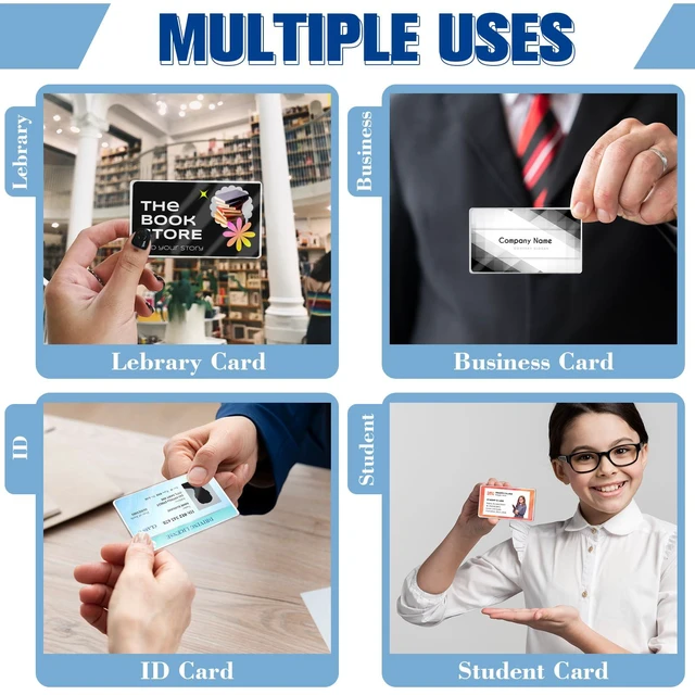 Alt view image 6 of 7 - 1000 Pack 5mil 2.3x3.7 Thermal Laminating Pouches Badge Laminate Pouches Clear Laminated Luggage Tags Printable Laminator Pouches for Business Permits Cards Hold 2x3.5 in Business Card