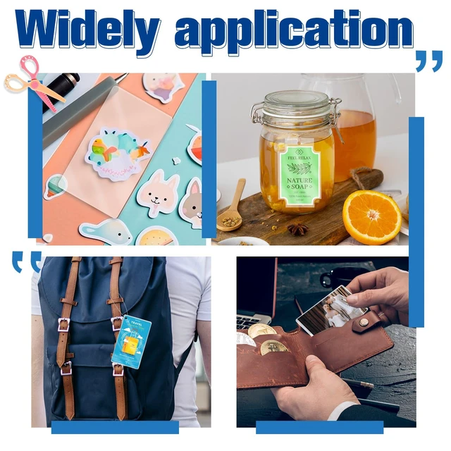 Alt view image 7 of 7 - 1000 Pack 5mil 2.3x3.7 Thermal Laminating Pouches Badge Laminate Pouches Clear Laminated Luggage Tags Printable Laminator Pouches for Business Permits Cards Hold 2x3.5 in Business Card