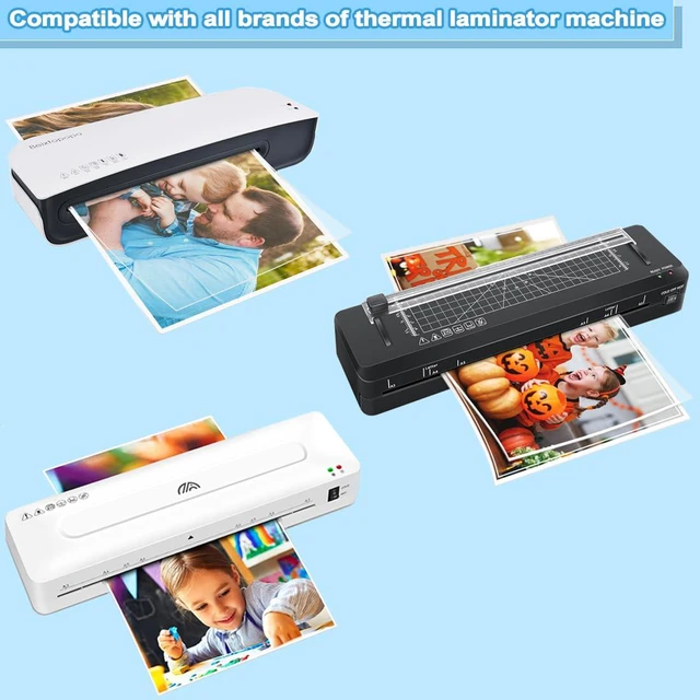Alt view image 7 of 7 - Laminating Pouches, 500 PCS 3 Mil Laminating Sheets 9 x 11.5 Thermal Laminate Sheets Holds 8.5 x 11 Inch Sheets, Universal Lamination Paper for Laminator, Photos, Files, Round Corner Letter Size