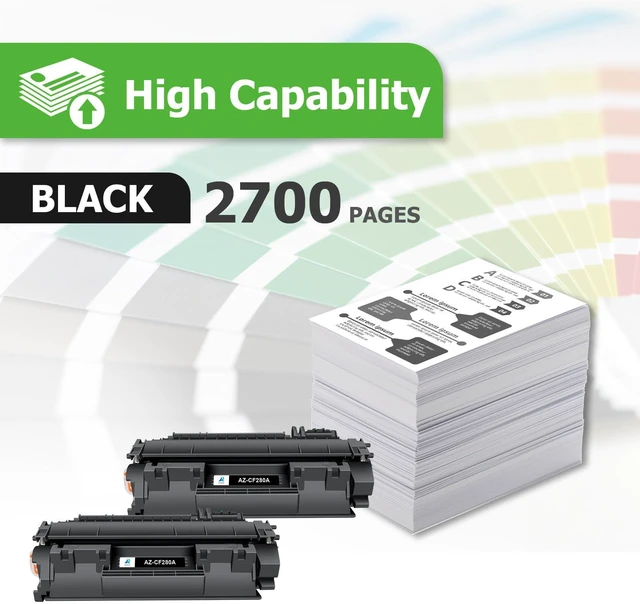 Alt view image 3 of 7 - CF280A 80A Toner Cartridge Black CF280X 80X LaserJet Pro 400 M401n M401dn Compatible for HP CF280A LaserJet Pro 400 M401n M401dn MFP M425dn M401dne M401dw M425dw M401 M425 Toner Printer Ink (2-Pack)