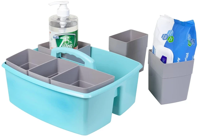 Alt view image 7 of 7 - Large Classroom Caddy with Cups, 13 x 11 x 6.575 Inches, Teal, Case of 2 (00984U02C)