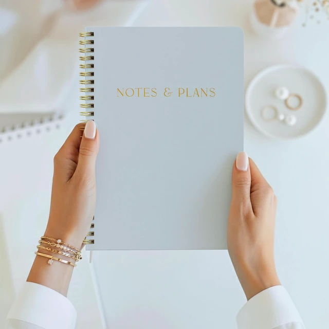 Alt view image 3 of 7 - Beautiful Daily Planner And Notebook With Hourly Schedule - Spiral Notebook Aesthetic Spiral to Do List Notepad to Easily Organize Your Tasks and Appointments - School or Office Supplies