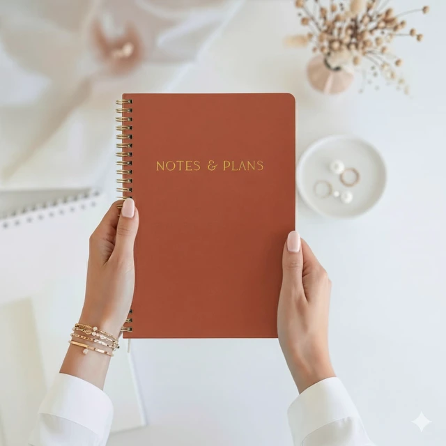 Alt view image 3 of 7 - Beautiful Daily Planner And Notebook With Hourly Schedule - Spiral Notebook Aesthetic Spiral to Do List Notepad to Easily Organize Your Tasks and Appointments - School or Office Supplies for Women