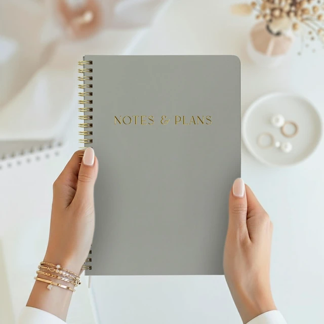 Alt view image 3 of 7 - Beautiful Daily Planner And Notebook With Hourly Schedule - Spiral Notebook Aesthetic Spiral to Do List Notepad to Easily Organize Your Tasks and Appointments - School or Office Supplies for Women