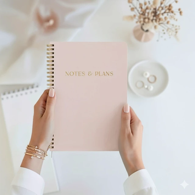 Alt view image 3 of 7 - Beautiful Daily Planner And Notebook With Hourly Schedule - Spiral Notebook Aesthetic Spiral to Do List Notepad to Easily Organize Your Tasks and Appointments - School or Office Supplies for Women