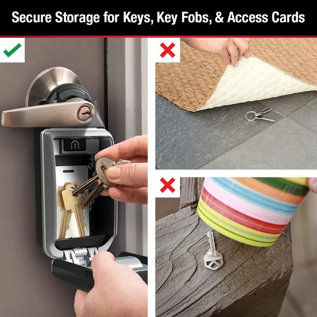 Alt view image 4 of 7 - 5420EC Set Your Own Combination Portable Lock Box with Adjustable Shackle, 6 Key Capacity