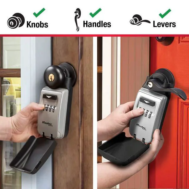 Alt view image 5 of 7 - 5420EC Set Your Own Combination Portable Lock Box with Adjustable Shackle, 6 Key Capacity