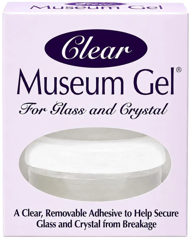 Main image of Ready America 33111 Museum Gel 4 oz, Clear Removable Clear Gel Secures Glass, Crystal, Collectibles, Figurines, and Vases, Reducing Sliding, Tipping, and Breakage Risks