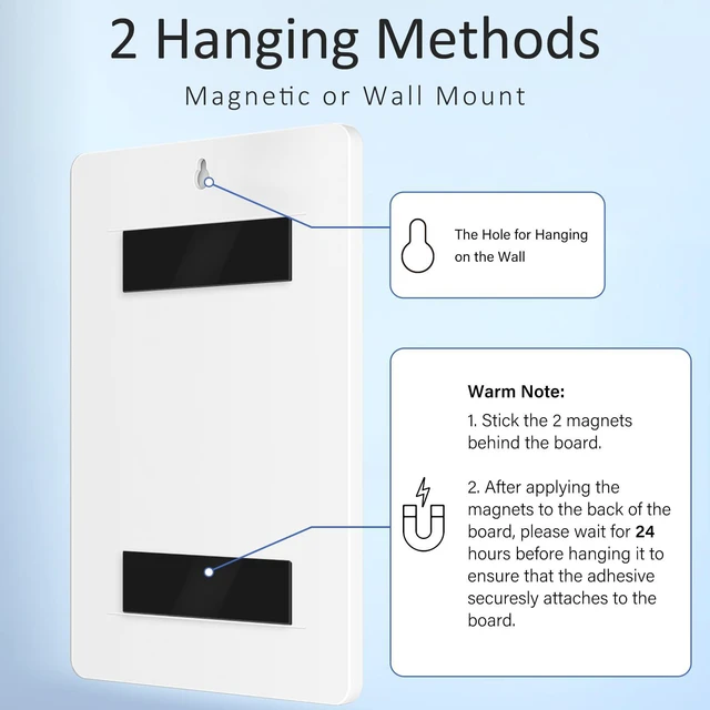 Alt view image 4 of 7 - Chore Chart for Kids Dry Erase Chore Board ADHD Tools for Kids to Do List Checklist Task Board Routine Chart Planning Board for Fridge with 10 Sliders and Magnetic Marker, White and Rainbow, 2 Pack