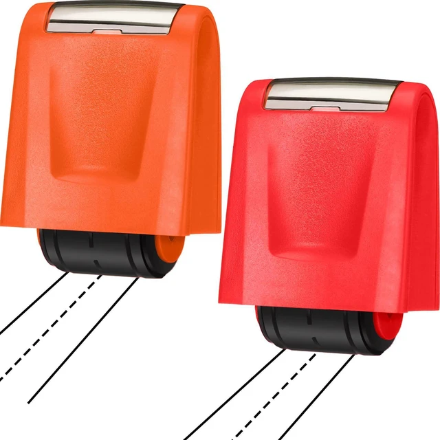 Main image of 2 Pcs Roller Stamps Classroom,2.72 X 2.44 X 1.54 Inch,Red, Orange Kindergarten Education Must Haves, Handwriting Practice Tool in Teacher Classroom, Back to School Gift Helping Kids Learning