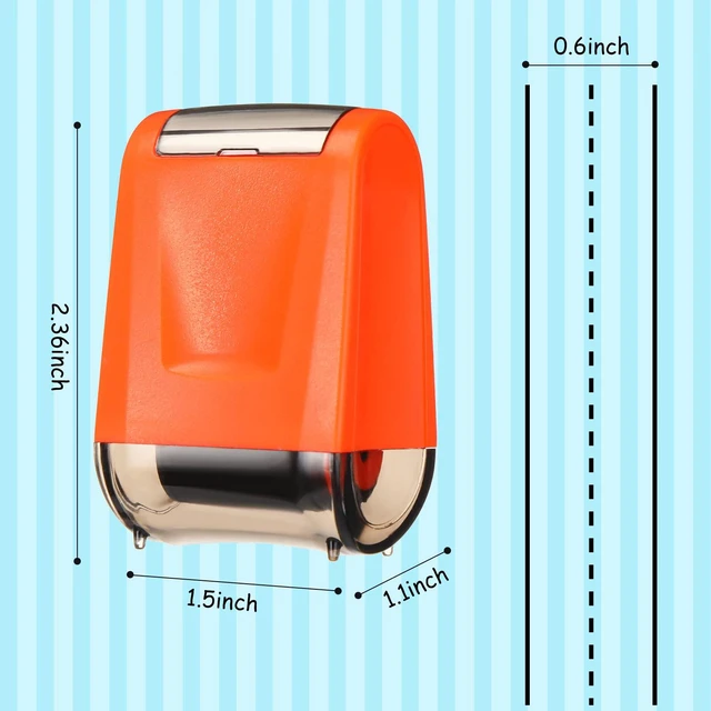 Alt view image 2 of 6 - 2 Pcs Roller Stamps Classroom,2.72 X 2.44 X 1.54 Inch,Red, Orange Kindergarten Education Must Haves, Handwriting Practice Tool in Teacher Classroom, Back to School Gift Helping Kids Learning