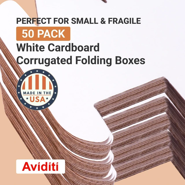 Alt view image 3 of 6 - Shipping Boxes Small 7"L x 4"W x 4"H 50-Pack - Corrugated Cardboard for Shipping, Mailing, Packing, Packaging and Storage
