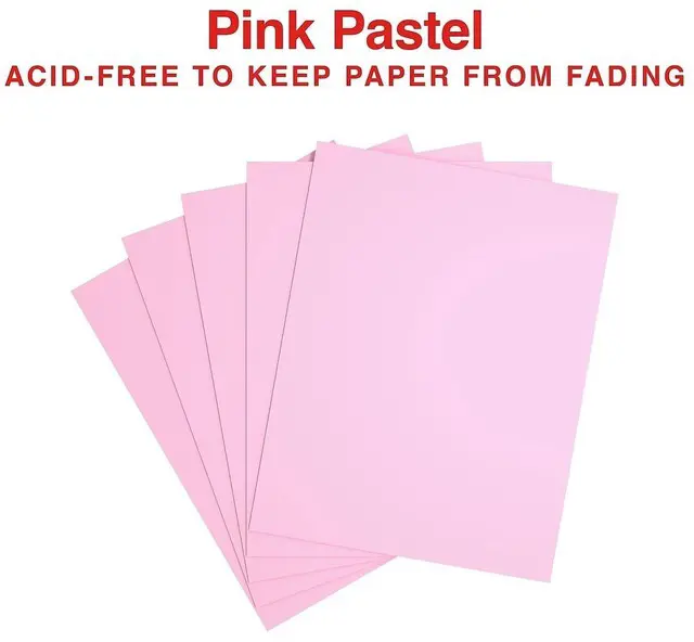 Alt view image 4 of 5 - Pastel Colored Copy Paper, 8.5x11 Inch, Pink, 500/Ream Colored multipurpose paper for office, school & home printing and projects