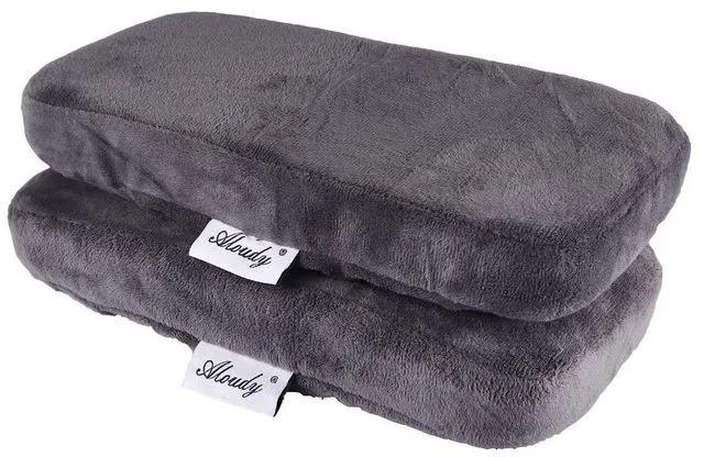Main image of Ergonomic Memory Foam Office Chair Armrest Pads, Comfy Gaming Chair Arm Rest Covers for Elbows and Forearms Pressure Relief(Set of 2) (Gray)