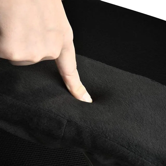 Alt view image 4 of 7 - Ergonomic Memory Foam Office Chair Armrest Pads, Comfy Gaming Chair Arm Rest Covers for Elbows and Forearms Pressure Relief(Set of 2), Stretch Fit, Black