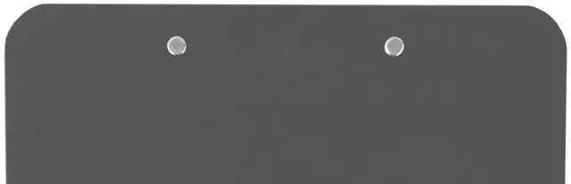 Alt view image 6 of 6 - Gray Plastic Clipboards Letter Size Low Profile (6-Pack) Holds 80 to 100 sheets with rubberized grip corners, plus a retractable hanging loop that folds flat when not needed