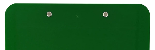 Alt view image 6 of 6 - Dark Green Plastic Clipboards Letter Size Low Profile (6-Pack) Holds 80 to 100 sheets with rubberized grip corners, plus a retractable hanging loop that folds flat when not needed