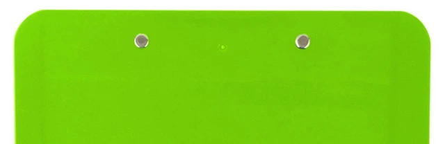 Alt view image 6 of 6 - Light Green Plastic Clipboards Letter Size Low Profile (6-Pack) Holds 80 to 100 sheets with rubberized grip corners, plus a retractable hanging loop that folds flat when not needed