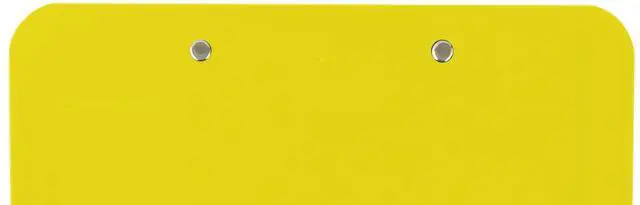 Alt view image 6 of 6 - Yellow Plastic Clipboards Letter Size Low Profile (6-Pack) Holds 80 to 100 sheets with rubberized grip corners, plus a retractable hanging loop that folds flat when not needed