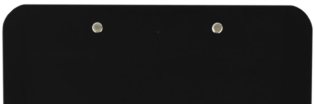 Alt view image 6 of 6 - Black Plastic Clipboards Letter Size Low Profile (6-Pack) Holds 80 to 100 sheets with rubberized grip corners, plus a retractable hanging loop that folds flat when not needed