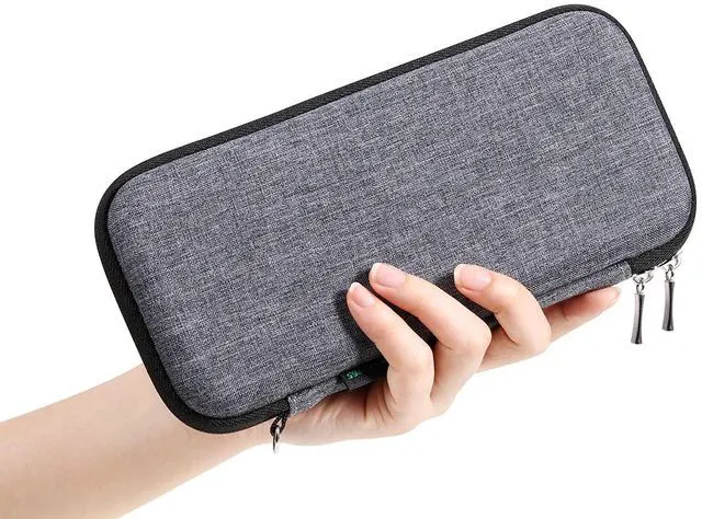 Alt view image 5 of 7 - Upgraded Hard Pencil Case Box for Adults,Durable Pen Carrying Case with Zipper-Gray