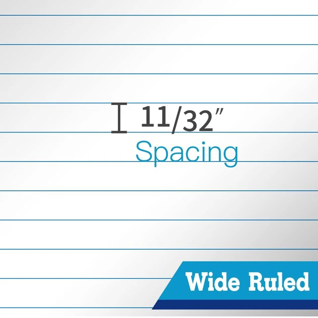 Alt view image 4 of 5 - Legal Pad, 8.5 x 11, Wide Ruled, White Paper, 48-Pack, 50 Sheets Per Pad, Micro-Perforated Notepad, Office Supplies Made in USA