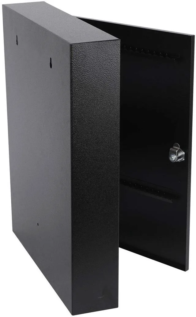 Alt view image 7 of 7 - Key Lock Box, Wall Mount 100 Key Cabinet, Black Numbered Key Storage Organizer, Secure Lock Box, Includes Key Hooks & Labels, Home, Office & Property Use, 17.1 x 14 x 3.1 In