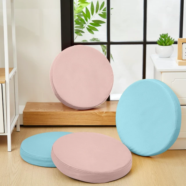 Alt view image 3 of 7 - 2 Pcs Extra Thick Floor Cushion Classroom, Blue and Pink, Round Flexible Seating Cushions, Assorted Colored Pillow Floor Cushions, Soft Support for Learning Sitting Home Office School Chair