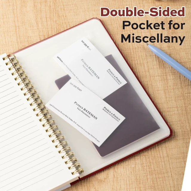 Alt view image 6 of 7 - 3 Pack Lined Spiral Journal Notebook, 160 Pages, A5 (5.5"x8") Hardcover Writing Notebook, College Ruled Spiral Bound Journal for Women & Men - Perfect for Work, School, Office & Note Taking